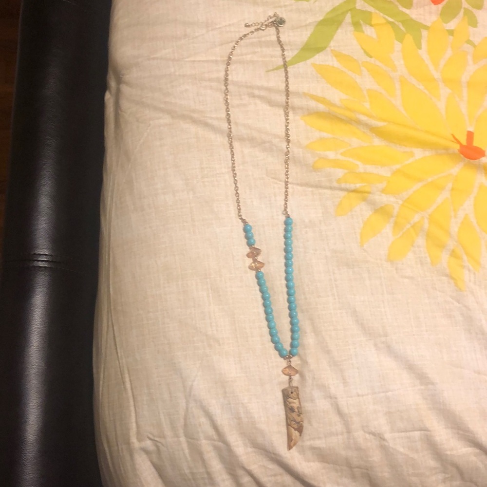Aqua blue necklace